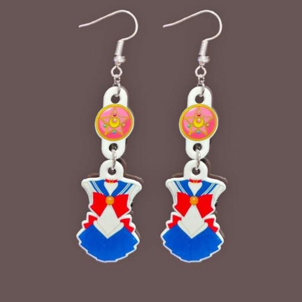 Sailor Moon Earrings-Wires-Gold